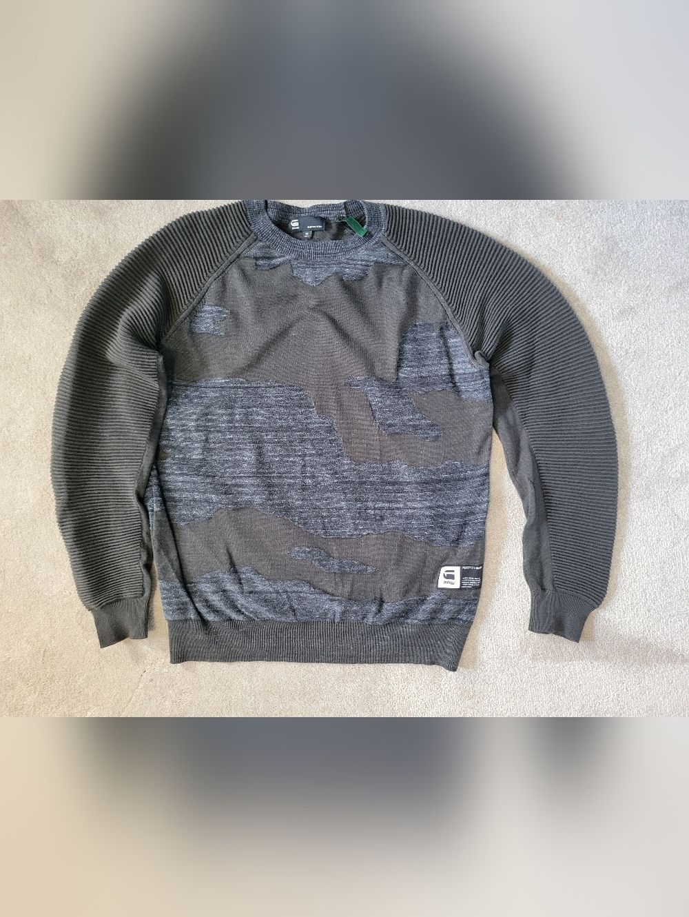G-Star Raw Men's Desert Camo Knit Sweater M